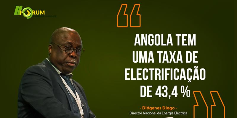 Angola tem uma taxa de electrificação de 43,4%" director nacional da energia eléctrica