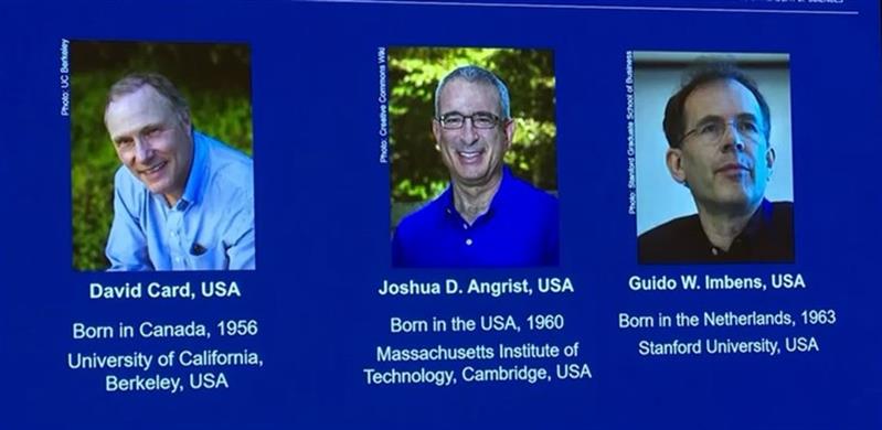 David Card, Joshua D. Angrist e Guido W. Imbens ficam com o Prémio Nobel das Ciências Económicas de 2021