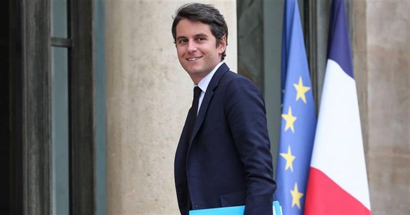 Gabriel Attal, de 34 anos, é o mais jovem primeiro-ministro da história da França