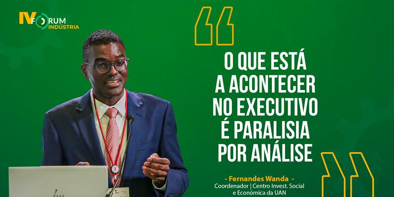 "O que está a acontecer no executivo é paralisia por análise", Fernandes Wanda